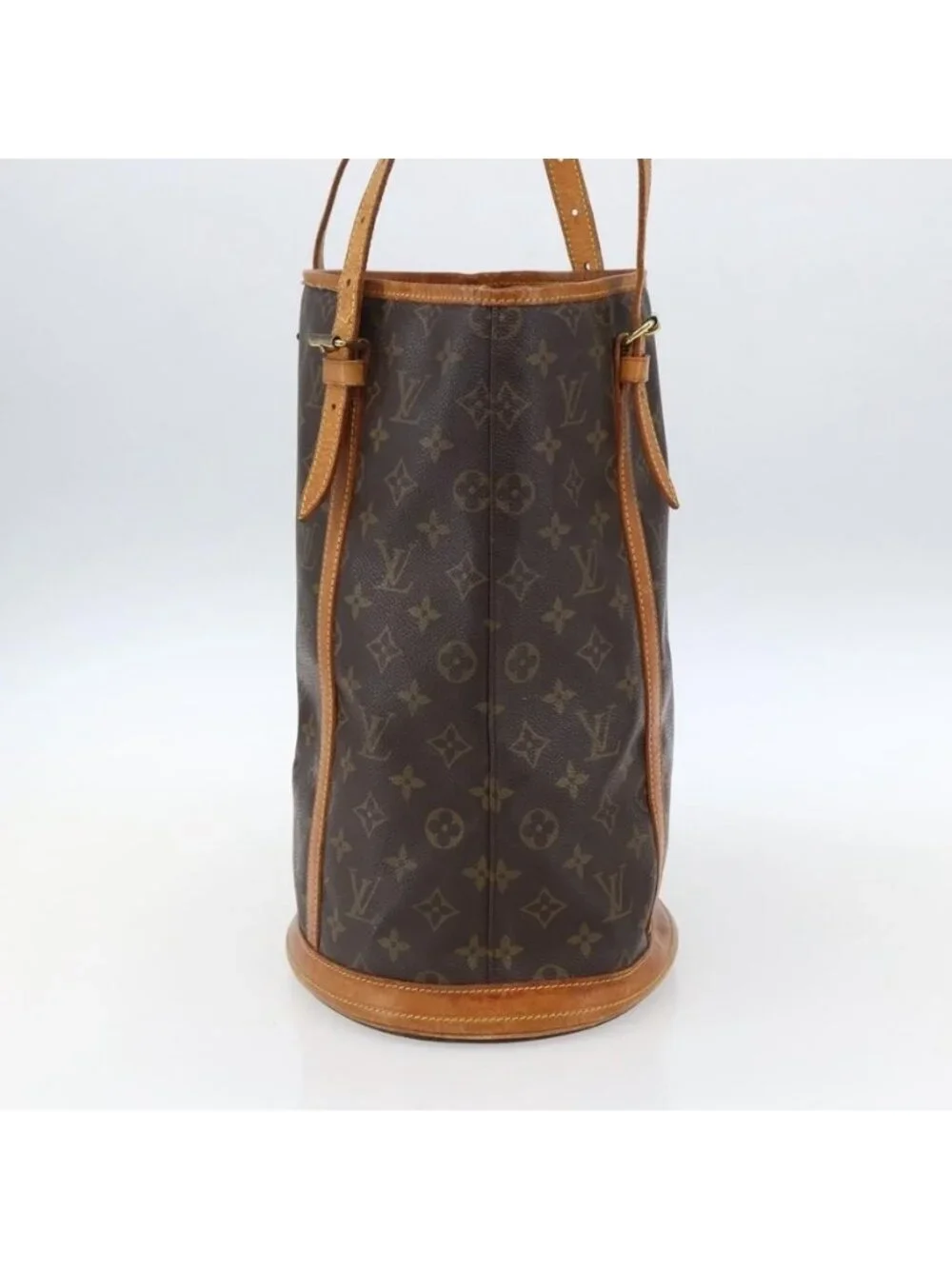 Authentic LOUIS VUITTON Monogram Bucket GM Shoulder Bag M42236 LV